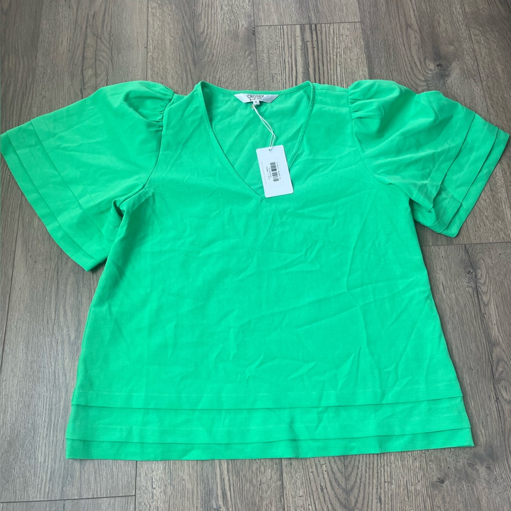 NWT! Crosby by Mollie Burch - Meredith Top - S - Green‎